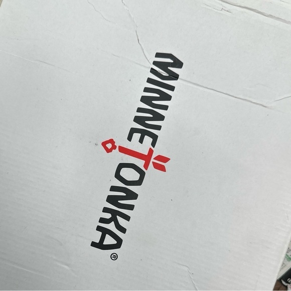 Minnetonka Double Fringe Side Zip Boot Grey Size 7.5 Women's Booties - Picture 5 of 6